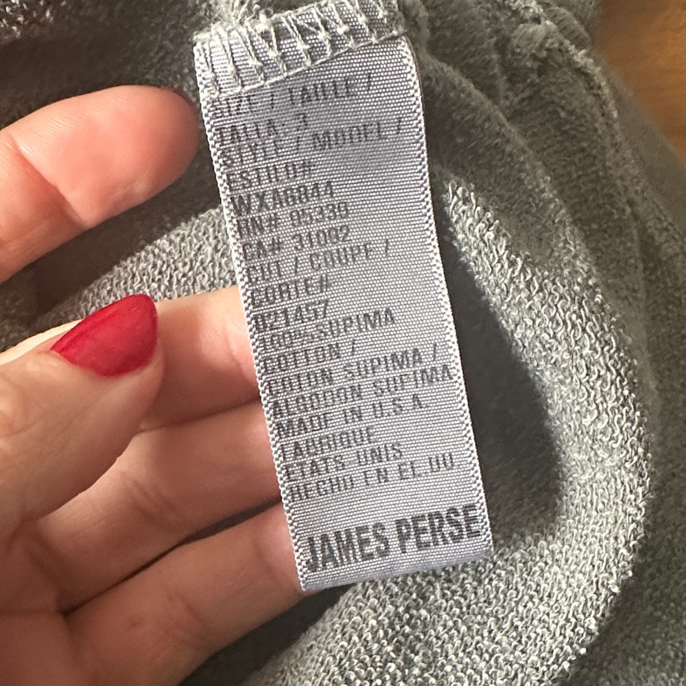 James Perse Supima Cotton Gray T-Shirt Dress Size 3/L - Picture 7 of 7